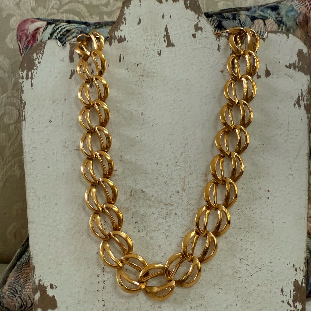 Vintage Napier Gold Link Necklace